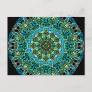 Owl Eyes kaleidoscoop Briefkaart