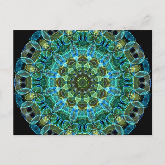 Owl Eyes kaleidoscoop Briefkaart (Voorkant)