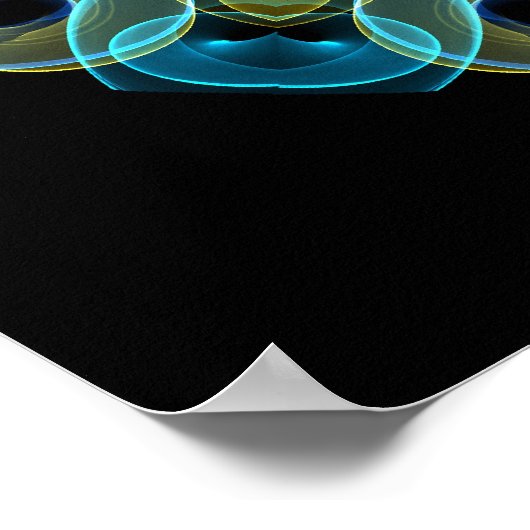 Owl Eyes kaleidoscoop Poster (Hoek)