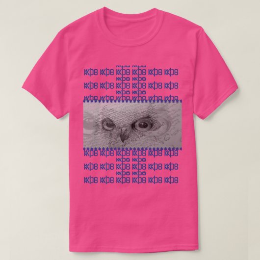 Owl eyes 'Who you talkin to?" T-shirt (Design voorkant)