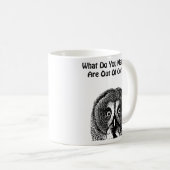 Owl Face Animals koffie grappig Koffiemok (Voorkant rechts)