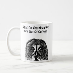 Owl Face Animals koffie grappig Koffiemok