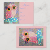 Owl Fairy Princess Visitekaartje (Voorkant / Achterkant)