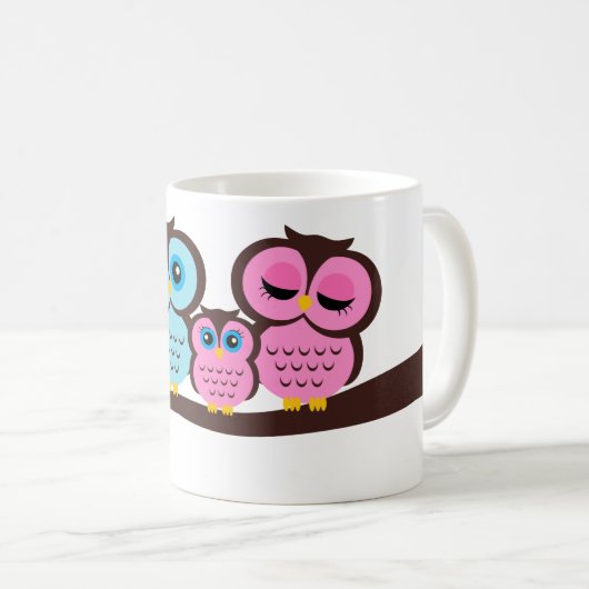 Owl Familie Koffiemok (Voorkant rechts)