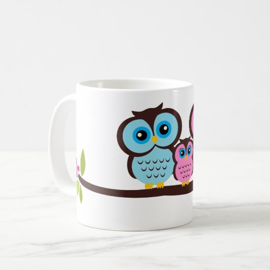 Owl Familie Koffiemok (Voorkant links)
