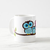 Owl Familie Koffiemok (Voorkant links)