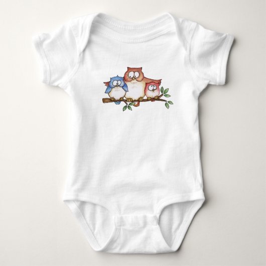 Owl Familie Romper (Voorkant)