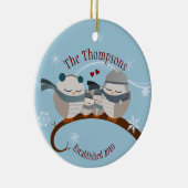 Owl Familie van het Ornament van Vier Keepomwille (Rechts)