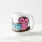 Owl Familie van Vier Koffiemok (Voorkant rechts)