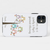 Owl Familieboom en Citaat Case-Mate iPhone Case (Achterkant (horizontaal))