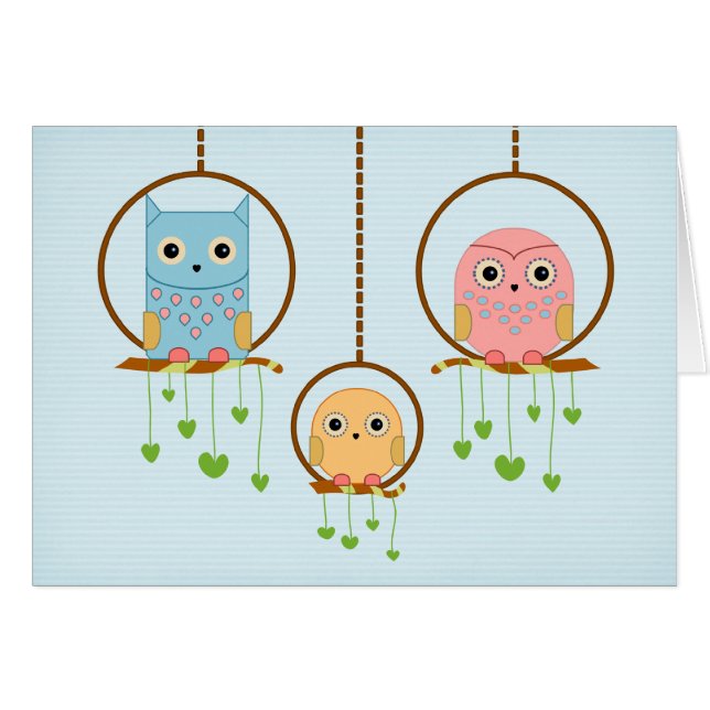 Owl familiekaart (Voorkant Horizontaal)