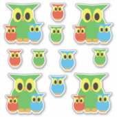 Owl familievrienden verzamelen sticker (Voorkant)