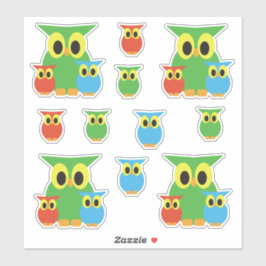Owl familievrienden verzamelen sticker
