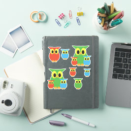 Owl familievrienden verzamelen x7 sticker