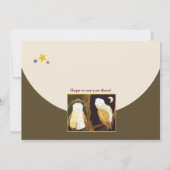 Owl Family Kinder Slumber Party Kaart (Achterkant)