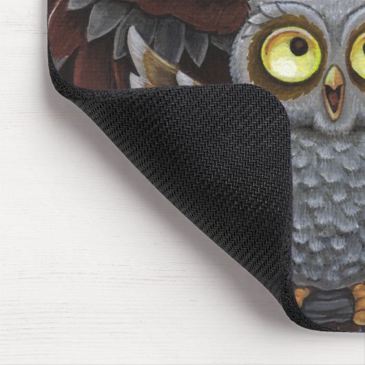 Owl Family Mousepad Muismat (Hoek)