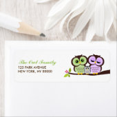 Owl Family Return Address Labels (Insitu)