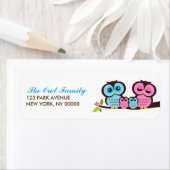 Owl Family Return Address Labels (Insitu)