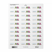 Owl Family Return Address Labels (Full Sheet)