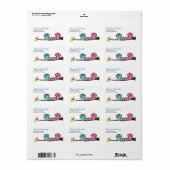 Owl Family Return Address Labels (Full Sheet)