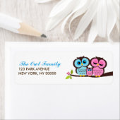 Owl Family Return Address Labels (Insitu)