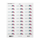 Owl Family Return Address Labels (Full Sheet)