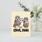Owl Fan Briefkaart (Staand voorkant)