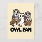 Owl Fan Briefkaart (Voorkant)