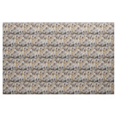 Owl Feathers Fabric Stof (Fat Quarter)