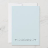 Owl First Birthday Invitation (blauw) Kaart (Achterkant)