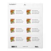 Owl First Birthday T-shirts en geschenken Etiket (Full Sheet)