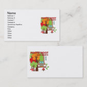 Owl First Birthday T-shirts en geschenken Visitekaartje (Voorkant / Achterkant)