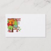 Owl First Birthday T-shirts en geschenken Visitekaartje (Achterkant)