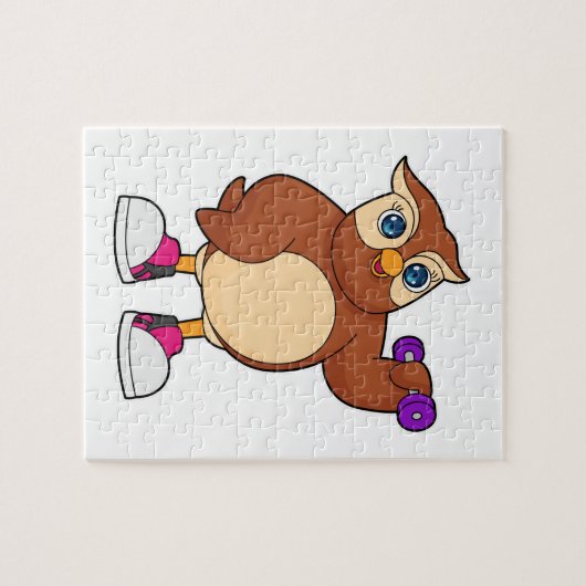 Owl Fitness Dumbbell Legpuzzel (Horizontaal)