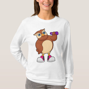 Owl Fitness Dumbbell T-shirt