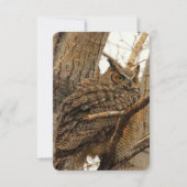 Owl Flat Notecard Bedankkaart (Voorkant)