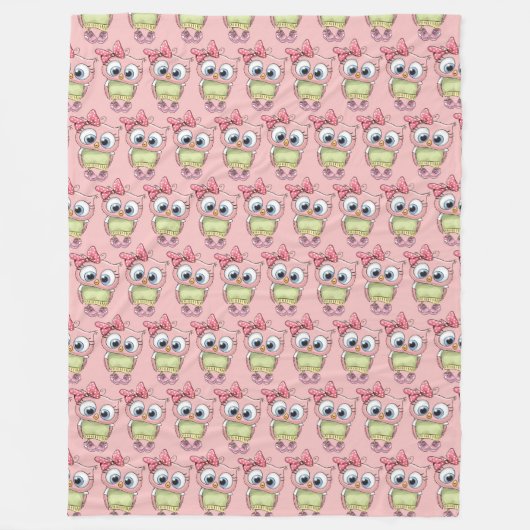 Owl Fleece Blanket (Voorkant)
