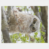 Owl Fleece Blanket (Voorkant (Horizontaal))