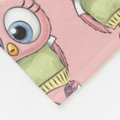 Owl Fleece Blanket Deken (Hoek)