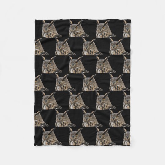 Owl Fleece Blanket Deken (Voorkant)