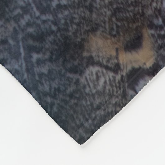 Owl Fleece Blanket Deken (Hoek)
