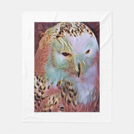 OWL FLEECE DEKEN