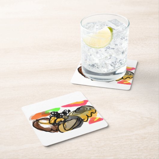 Owl flying autumn kartonnen onderzetters (Insitu)