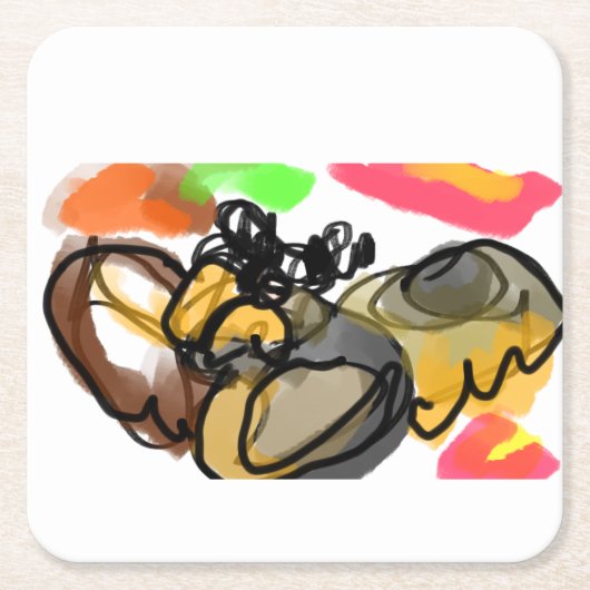 Owl flying autumn kartonnen onderzetters (Voorkant)