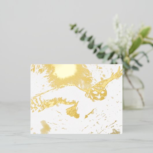 Owl Folie Feestdagen Briefkaart (Staand Voorkant)