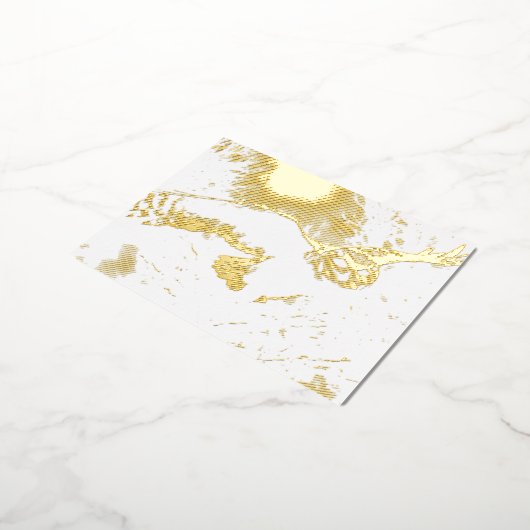 Owl Folie Feestdagen Briefkaart (Gedraaid)