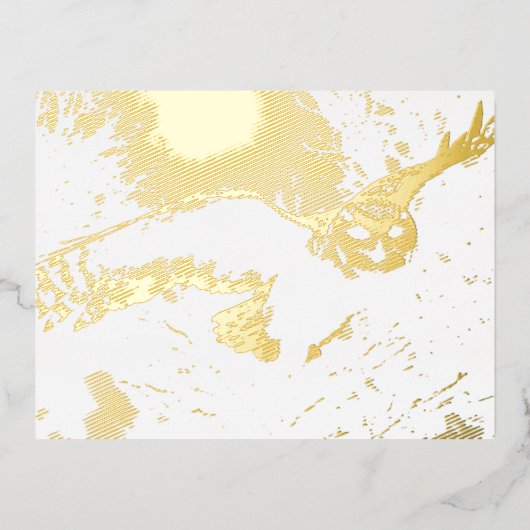 Owl Folie Feestdagen Briefkaart (Voorkant)