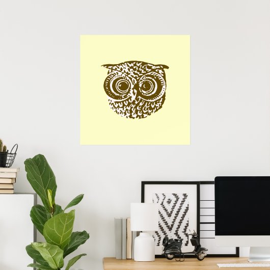 Owl for walls poster (Thuiskantoor)