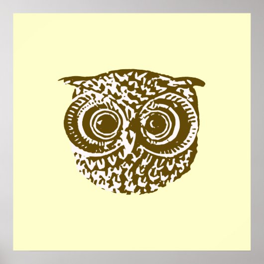 Owl for walls poster (Voorkant)