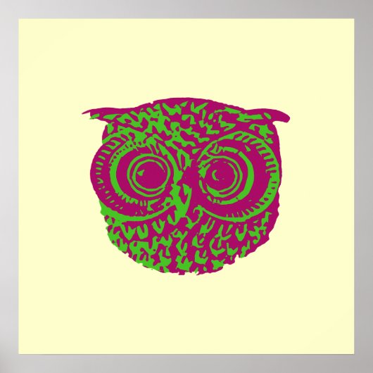 Owl for walls poster (Voorkant)
